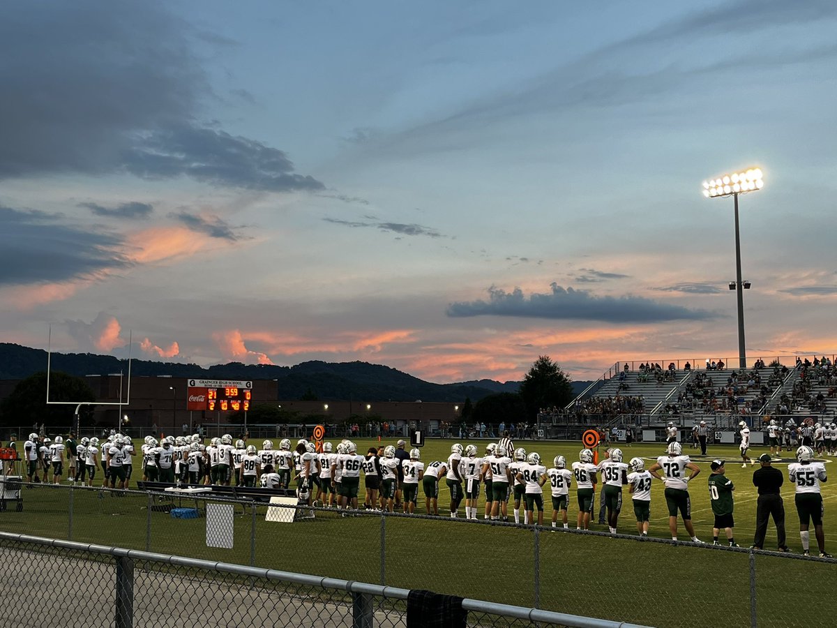 racheladamstn's tweet photo. Check out our @gms_tn students cheering on @GreeneDevilsFB! Friday night lights at its best! Let’s go Greene Devils! 💚#RISEasONE https://t.co/B1WhWkItaJ