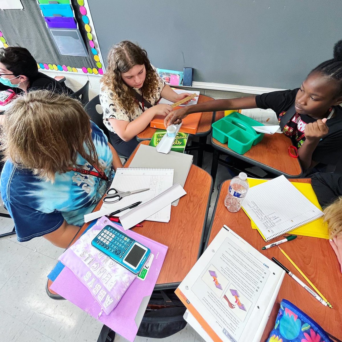 morganvmiller's tweet photo. Building bridges and making it rain pennies to kick off our first book! 💰 #olhms #d123 #cmp3 https://t.co/6CsgOTyQa5