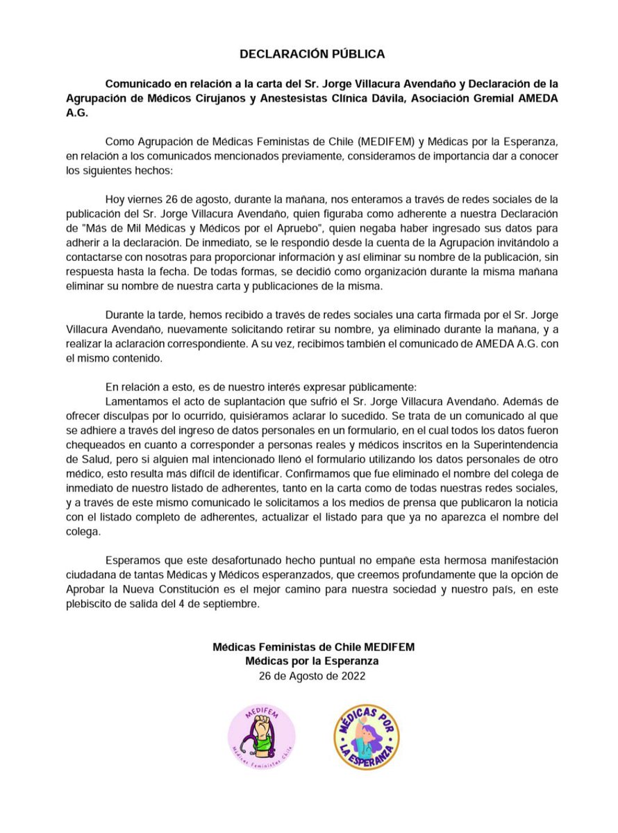 Medicas por la Esperanza tweet media