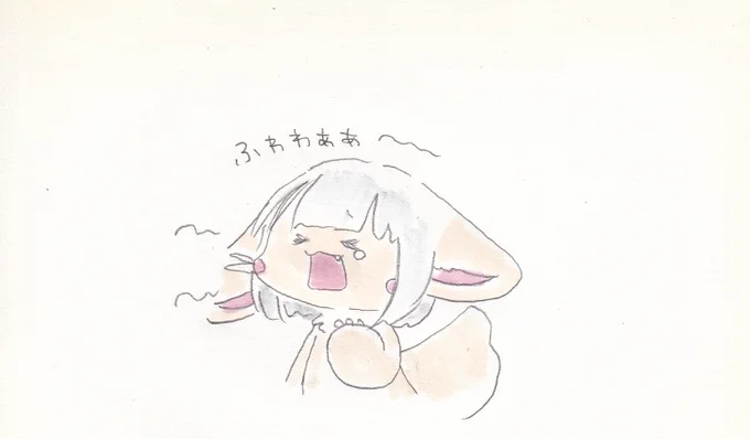 ナナチちゃんの大あくび。#イラスト #メイドインアビス 
