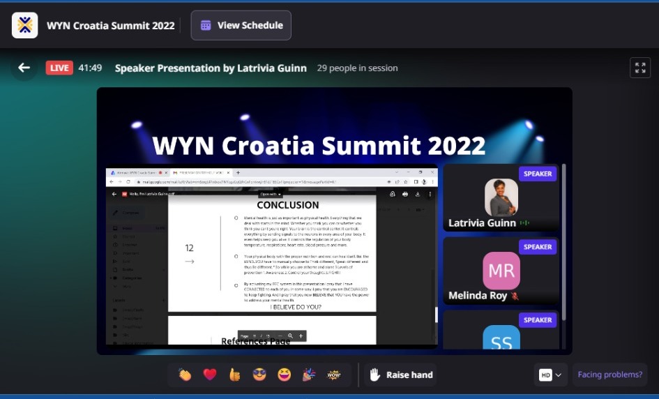 ConferencesWyn's tweet photo. #watchyournetwork
WYN_ Croatia Summit 2022
Very Informative speech by #Latrivia Guinn https://t.co/C6wpYVJjNG