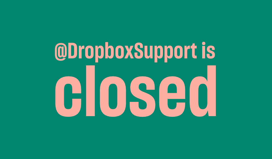 Dropbox Support tweet media