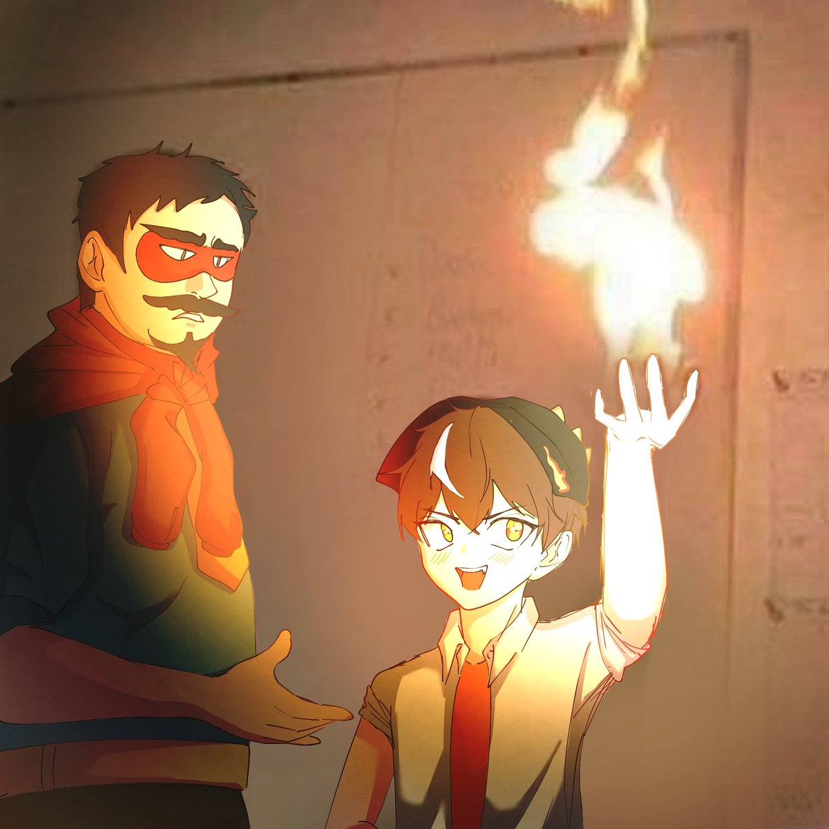 bbb_elementals's tweet photo. blaze at school yesterday so cooll ( ✧Д✧) !! -🍃 https://t.co/8JNq93kBjZ
