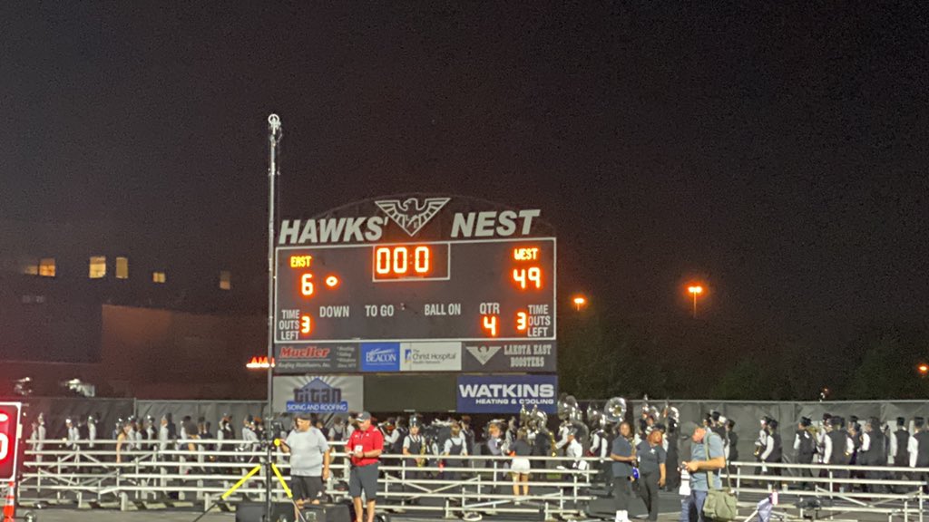 It’s a Friday Night <a href="/gmcsports/">GMC Sports</a> Football Final-
Lakota East- 6
Lakota West- 49