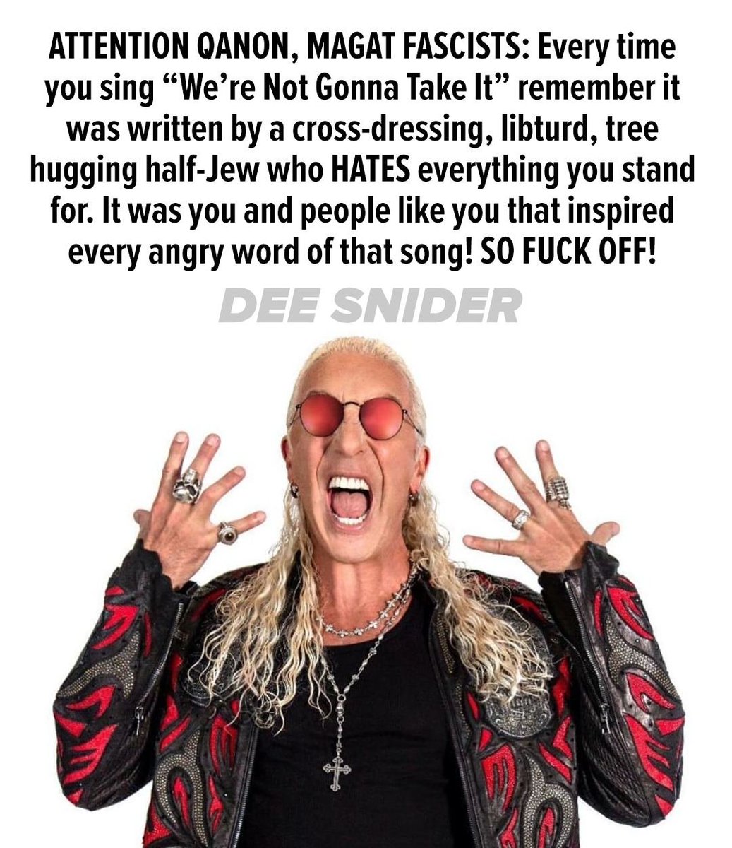 Greg43098140's tweet photo. Dee Snider is absolutely BADASS! https://t.co/gAq5pMWSuD