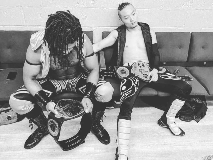 Coreyjackson315's tweet photo. And new…… @NewYorkChampio1 

#coreyjackson #blackandyellow #tagteam #Champions #WWERaw #WWESmackdown #WWE #AEWDynamite https://t.co/FaQkYVGLQN