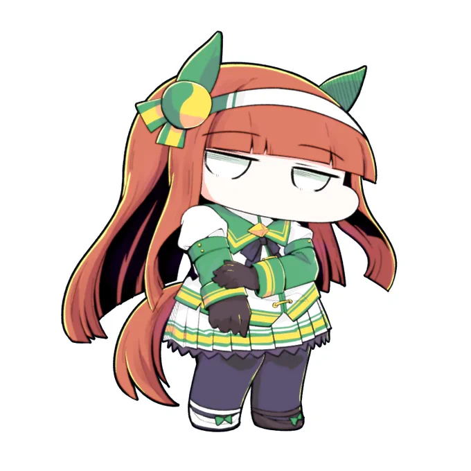 この前のスズカさん(1枚目)をすこ～し適当にいじくって2枚目にしてみたけどはてさて……。 