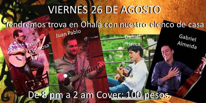 Viernes de amigos y buena música ! Ya los estamos esperando .