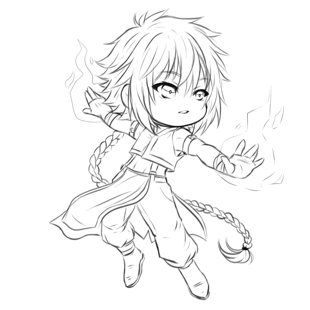 nyu_sagi's tweet photo. Chibis OC jamais terminés partie 2
(Koru qui a une sale gueule, Sayako, Shin, Shura ancien design) https://t.co/dz83PggUey