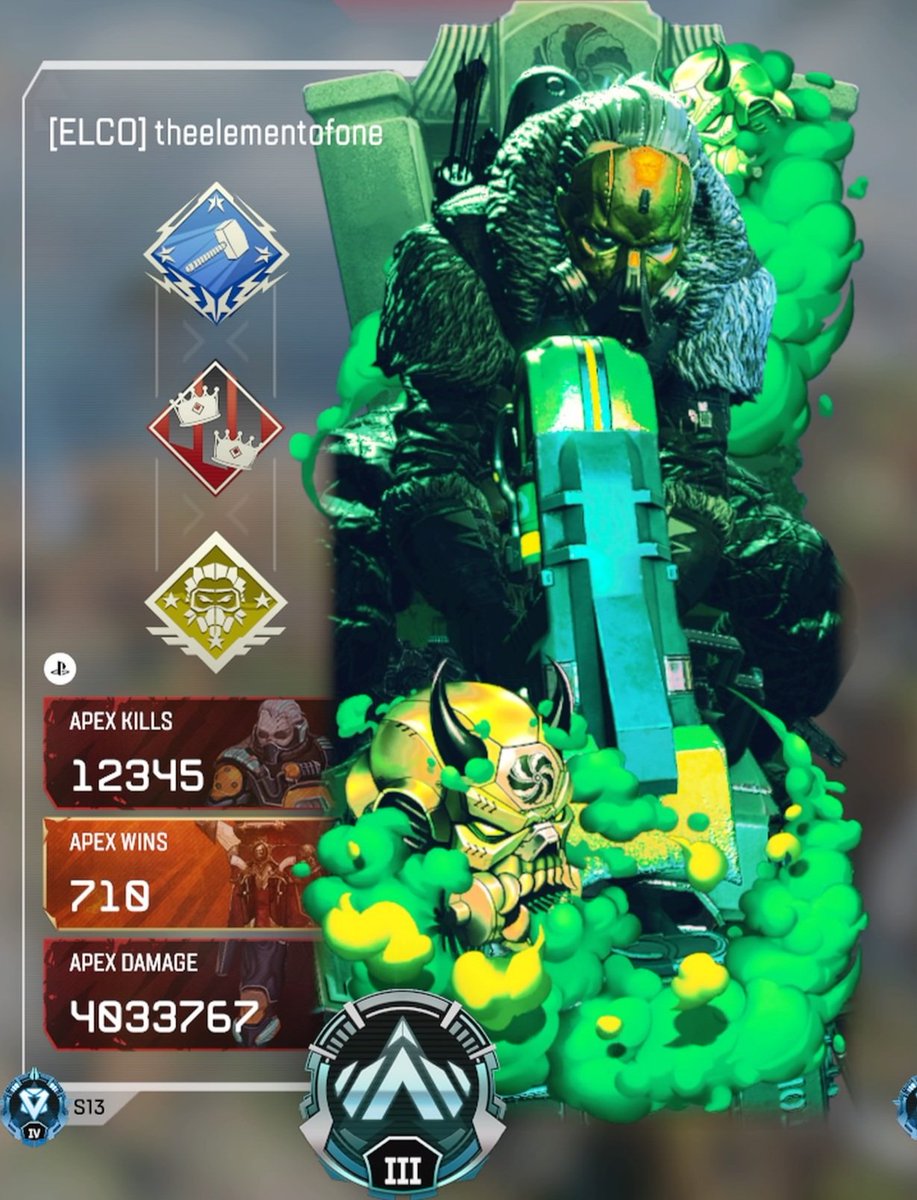 realelementof1's tweet photo. Another milestone hit tonight... Thank you @cicwo12 for the games #ApexLegends #ELEMENTSCORNER #muchlove https://t.co/LsAa682y2P