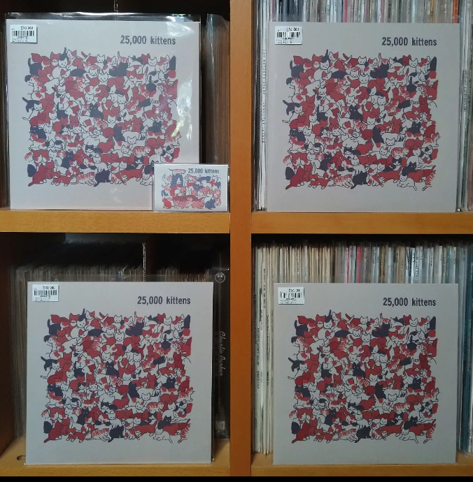 ginjoha_label's tweet photo. 25,000 kittens / 10inch records and cassette tape!
#vinylrecords https://t.co/uhB0Be6mjU