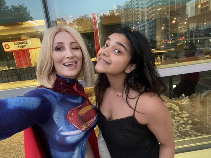 Ran into an actual Super Hero while leaving Fan Expo.. what a freaking sweetheart too   Miss Marvel aka<a href="/tag/cosplay"class="tags"><span>#cosplay</span></a><a href="/tag/laracroft"class="tags"><span>#laracroft</span></a>