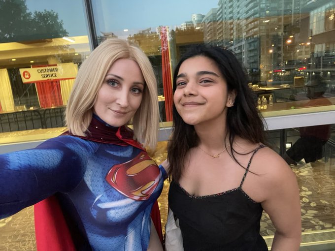 Ran into an actual Super Hero while leaving Fan Expo.. what a freaking sweetheart too   Miss Marvel aka<a href="/tag/cosplay"class="tags"><span>#cosplay</span></a><a href="/tag/laracroft"class="tags"><span>#laracroft</span></a>