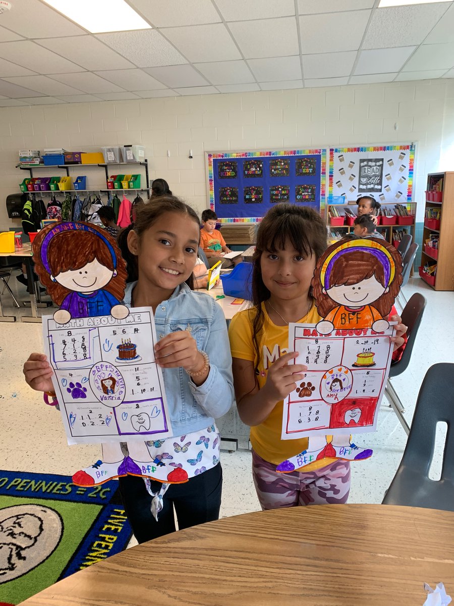 Welcome to Third Grade! We had fun creating Math About Me projects to get to know our classmates.