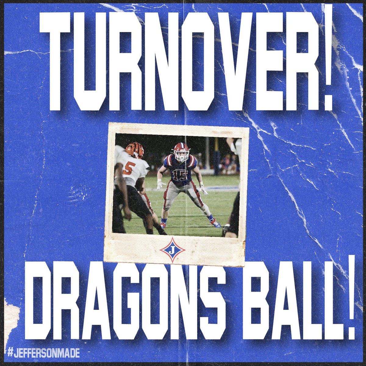 Talon Childress with the INT for the Dragon D!! Jefferson 49 Wren SC 15 3rd quarter