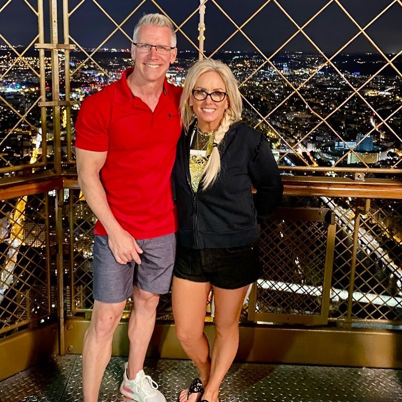 MarkKithcart's tweet photo. Happy Anniversary to my love! This was on top of the Eiffel Tower in August 2022. This is only the beginning of our travels. Life has been so good to us and it’s just the beginning…I love you babe. Here’s to 27 years! https://t.co/5WdROazHeL