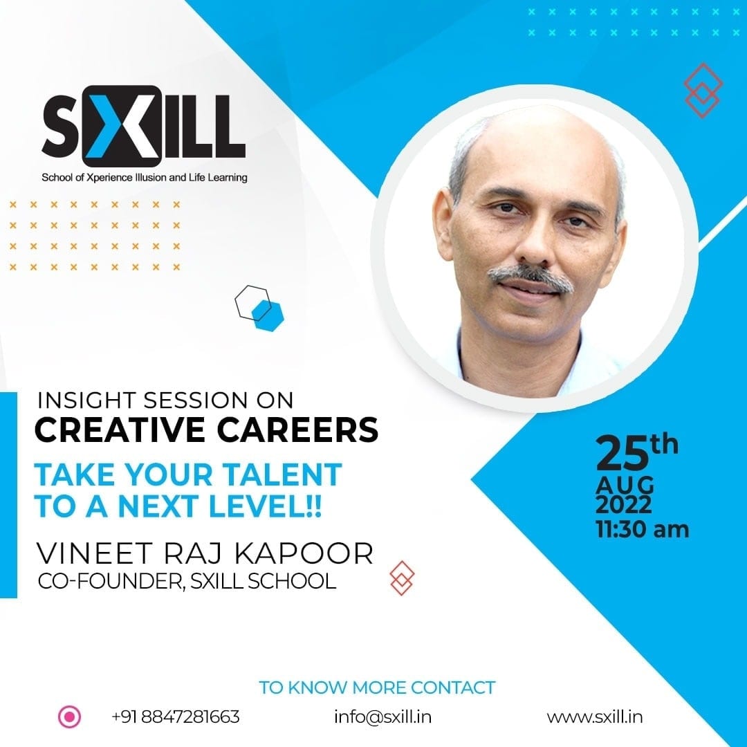 sxill_school's tweet photo. Vineet Raj Kapoor, India's IDT Expert for Worldskills shares his experience over or how to build a great career, an exclusive interaction
#sxill #animationcourse #animationschool #animationinstitute #uiux #uiuxcourse #animationprogram #animationmentor #uiuxmentor #designthinking https://t.co/8MMSwiLtuw