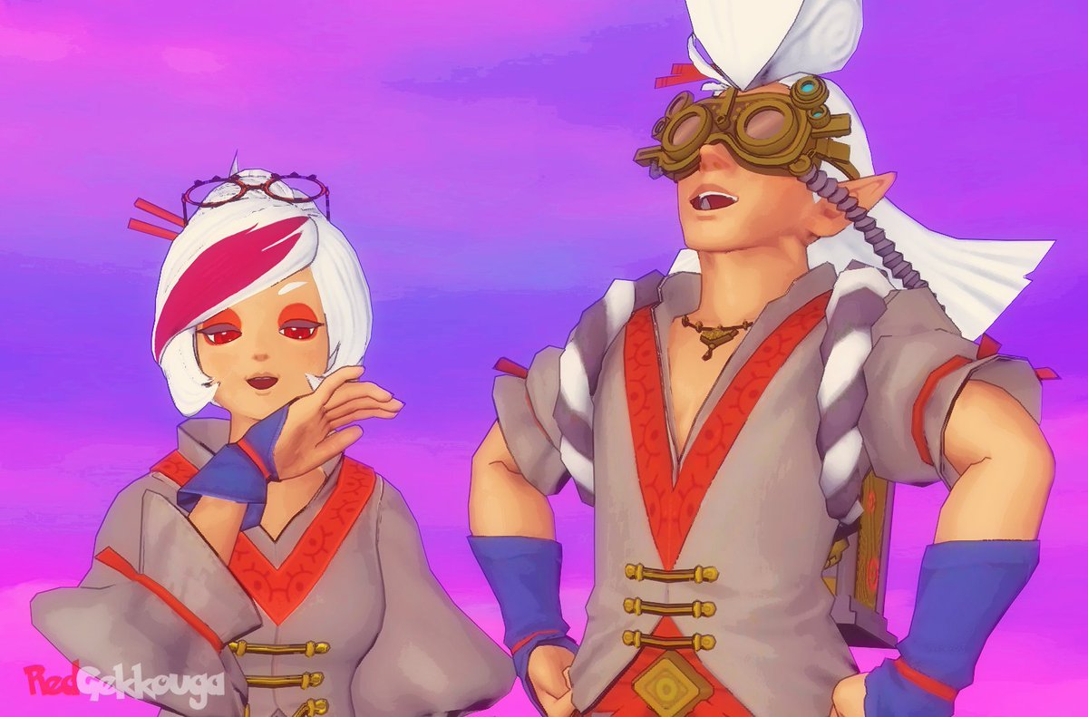 RedGekkouga's tweet photo. They're laughing at you.
I said I'd do it, so I did.
Purah and Robbie doing those overused anime laughs and poses. Made versions with and without text because I thought it'd be funnier.
Please don't repost, edit, etc!
#HyruleWarriorsAgeofCalamity #Purah #Robbie #PuRobbie #SFM https://t.co/JZWtzZFLkS