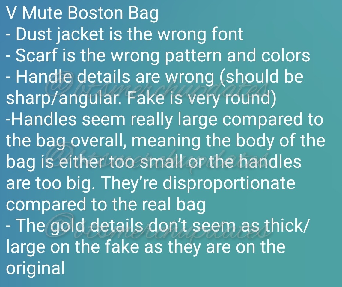 V's Mute Boston Bag