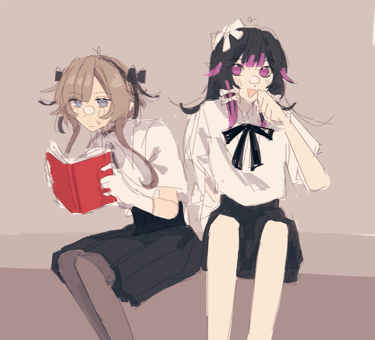 newlightprinz's tweet photo. never  properly posted tjis!!!! #原神 #sandrone #columbina https://t.co/vo0OGMKqUm