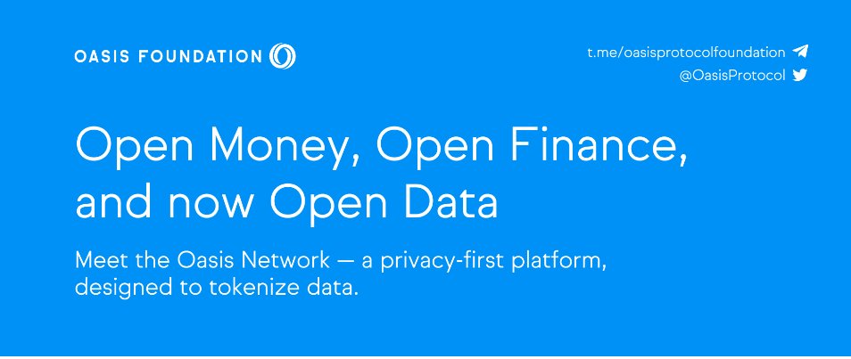 man_inthe_block's tweet photo. Oasis Foundation @OasisProtocol  supports:

✅Open Money
✅Open Finance
✅Open Data

Meet the Oasis Network -- a privacy-first platform, designed to tokenize data and a Meta AI @Meta partnered.
#Privacy #OasisTech #OasisFoundation #ROSE $ROSE https://t.co/O8LsvK18Yi