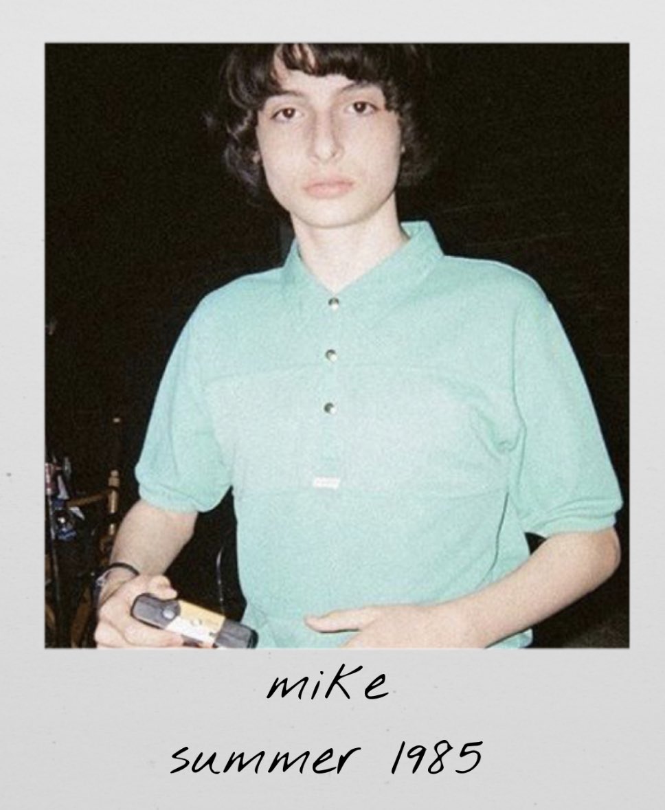 strngerpolaroid's tweet image. will takes a polaroid of mike 
summer 1985