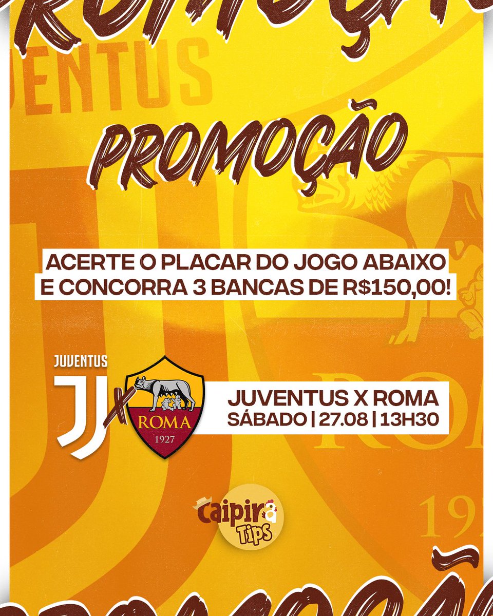 🍀🍀🍀PROMOÇÃO 🍀🍀🍀

Regras:
-Seguir, ❤️e🔁;
-Apenas 1 palpite por perfil;
-Serão aceitos até 13h30;

⏩Vamos ter uma promoção exclusiva para o Telegram amanhã, corre lá que o link tá na bio!