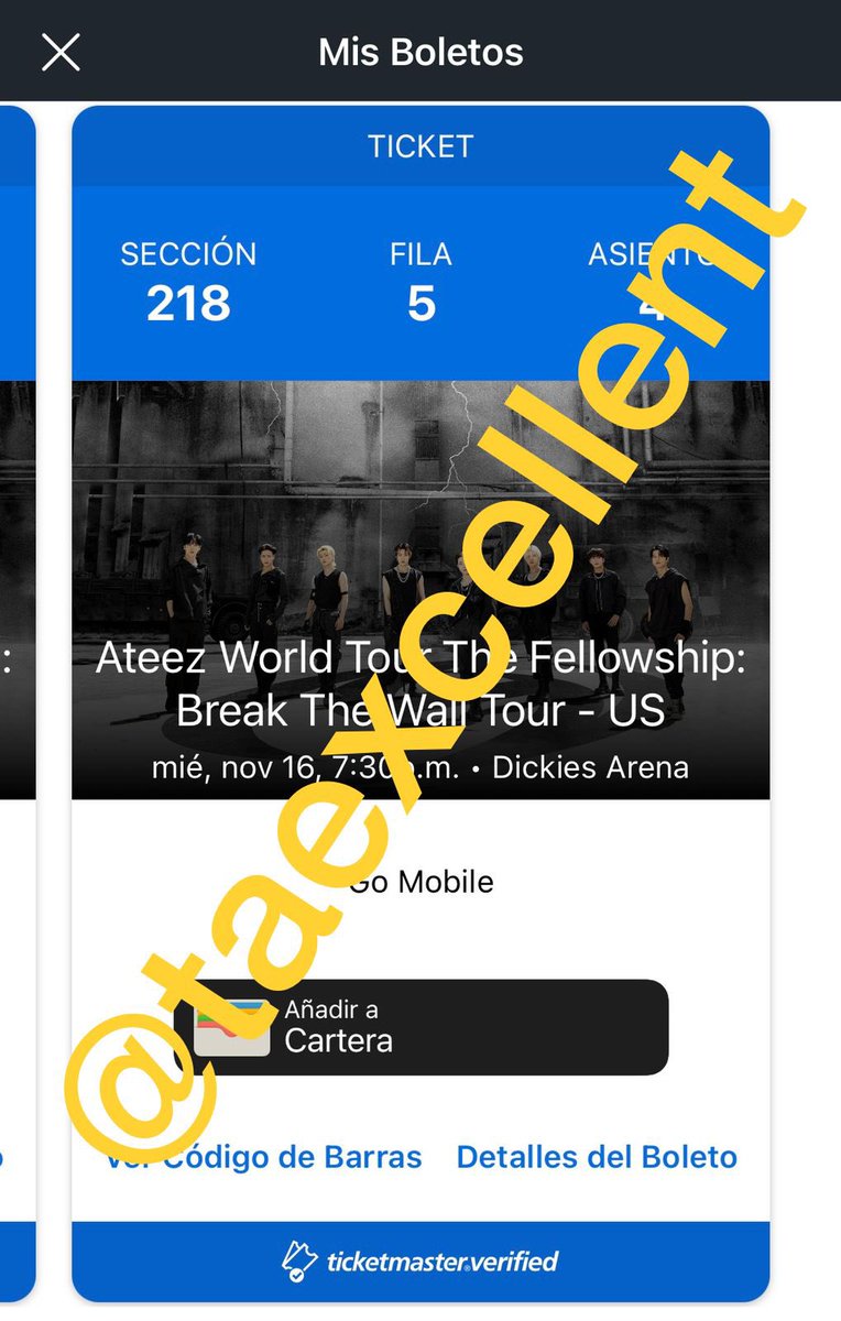 taexcellent's tweet photo. HIII, Im an atiny from mexico looking to sell 2 tickets for ATEEZ DALLAS NOV 16🥲

Selling them for face value✨

Both are in section 218 but they are not together

#DickiesArena #ateezindallas https://t.co/fJHjOAIMNs