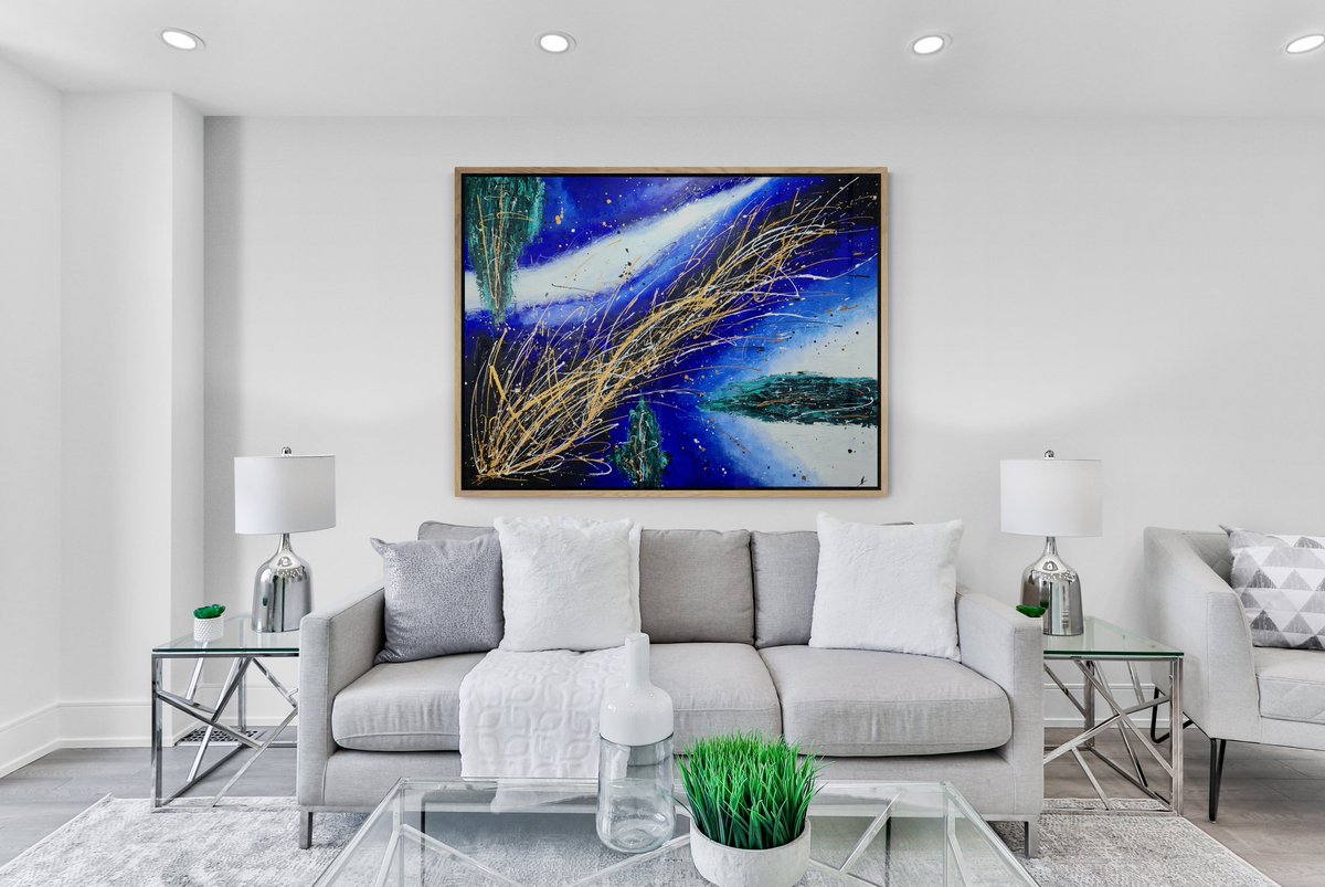 colchelle004's tweet photo. Last chance today to bid on this stunning piece!!  The hammer will drop at 10:30pm, so if you want this to feature in your home or place of work then make sure you bid!  All proceeds go to the @MarkHughesFdn for brain cancer.

Bid here: https://t.co/r1UFcMXpzS https://t.co/HRzUaGd5js