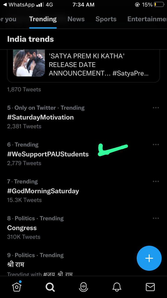 ASilentRhapsody's tweet photo. Good Job all! We are trending again.

#WeSupportPAUStudents https://t.co/mLOvPJm0yB