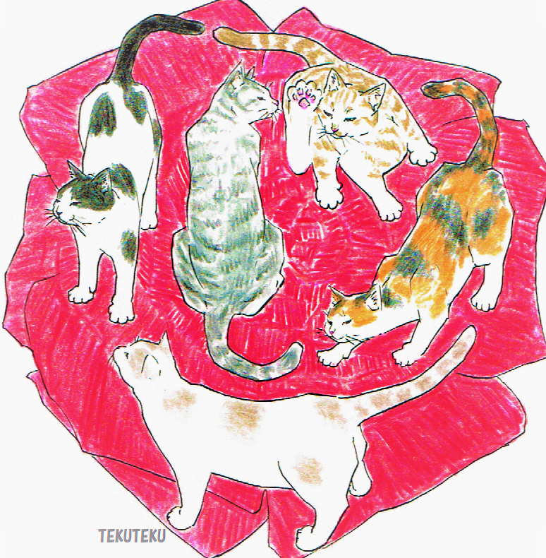 オイラが描く猫は記憶やイメージにある猫らしさを絵にしようとしているのでモデルがいたり写真の模写のようなリアルさはないけど😅気ままにいろんな絵柄で表現しているので自由度という点では猫を描きたい人の参考にちょっとはなるのではと😊🐱🎶 #猫好き #illustration #オリジナルイラスト 