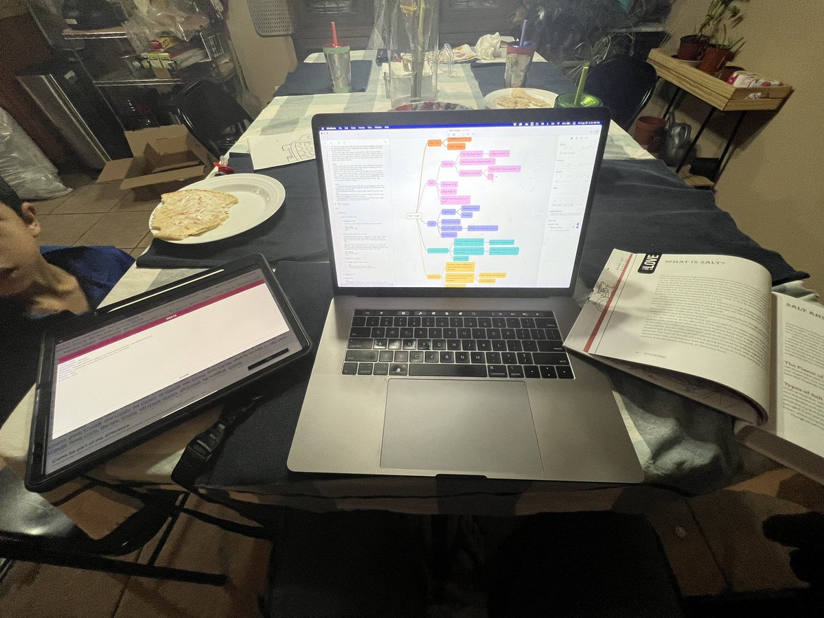 soupmix's tweet photo. Prepping for my sermon tomorrow with a concordance on my left and a cookbook on my right. This is going to be interesting. 😃 https://t.co/MqlAonbRjY