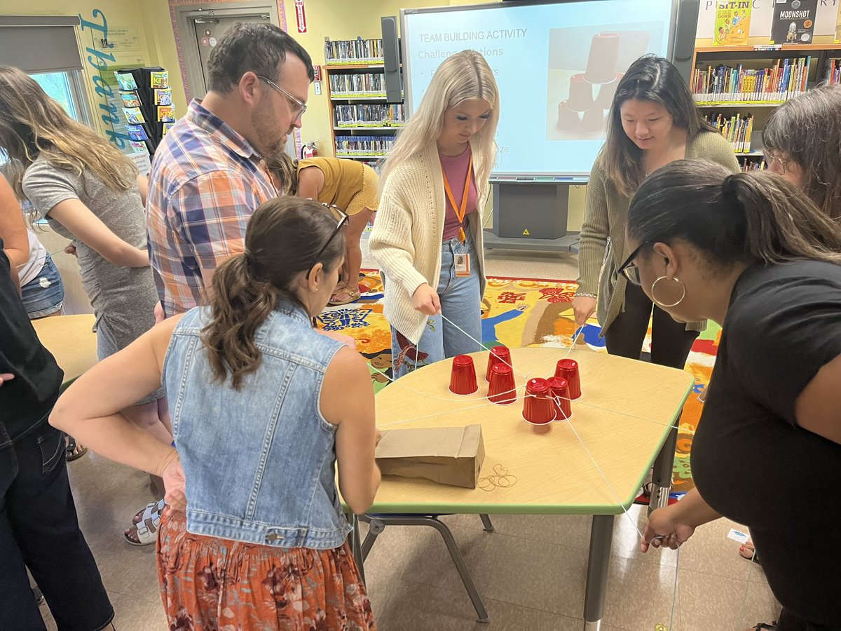 samuel_fanfan's tweet photo. Great start to the school year. The last two days have been a blast! A little team building activity to get us going. #Burncoatprep #educators https://t.co/z4hu25imjt