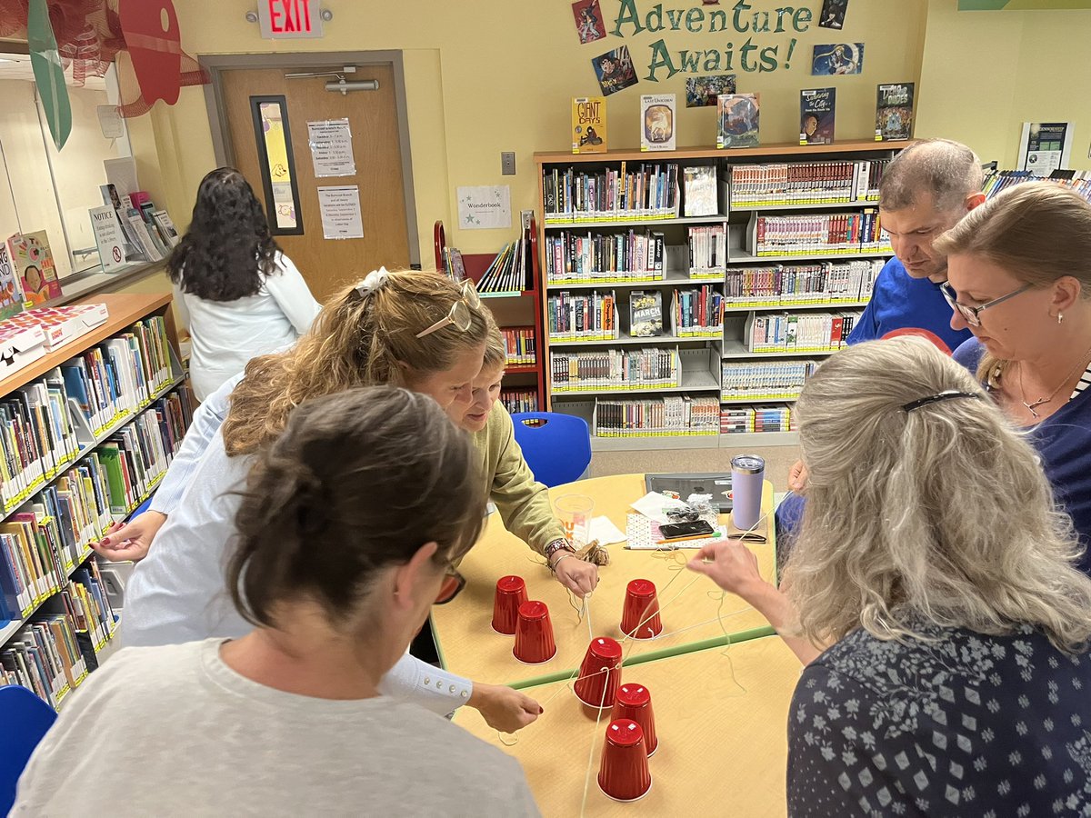 samuel_fanfan's tweet photo. Great start to the school year. The last two days have been a blast! A little team building activity to get us going. #Burncoatprep #educators https://t.co/z4hu25imjt