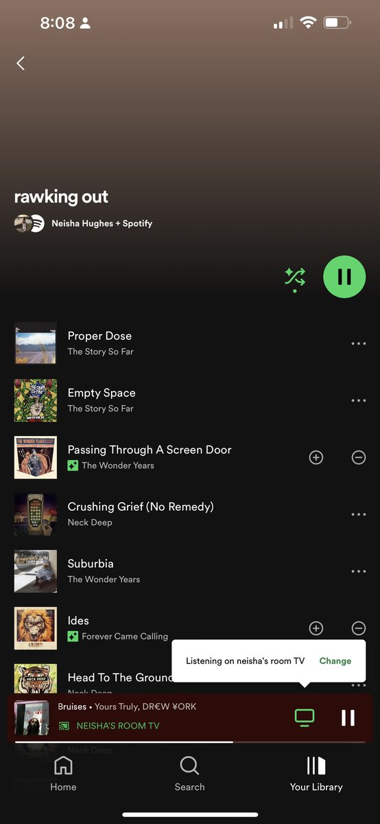 neckdeepneish's tweet photo. @SpotifyCares can you please tell me why my playlist looks like this &amp; why i can't access any details about it :) https://t.co/j0fljMfbK9