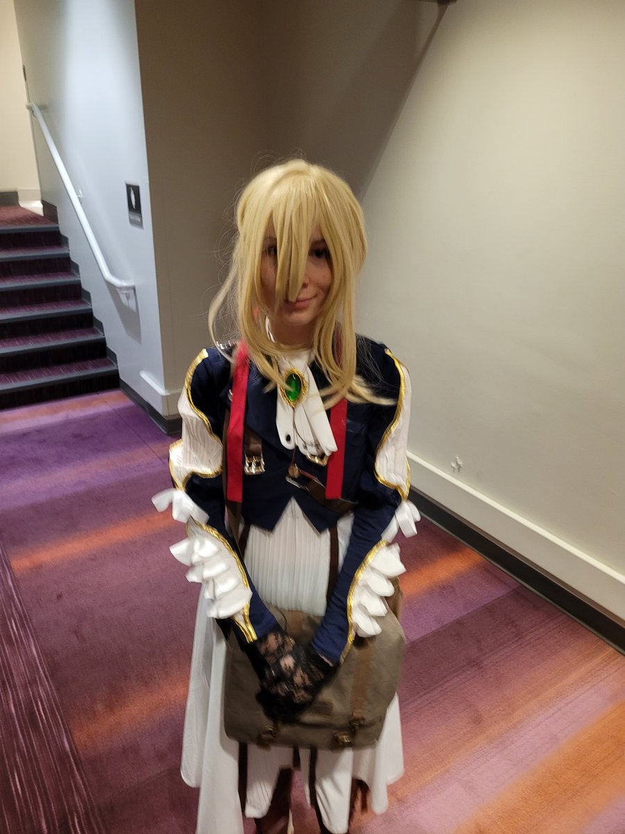 DocSula's tweet image. 3/3 She literally saved the day, and understood my daughter. Thank you whoever you are. You made a difference. 
Here is a picture of my daughter in #cosplay as #violetevergarden