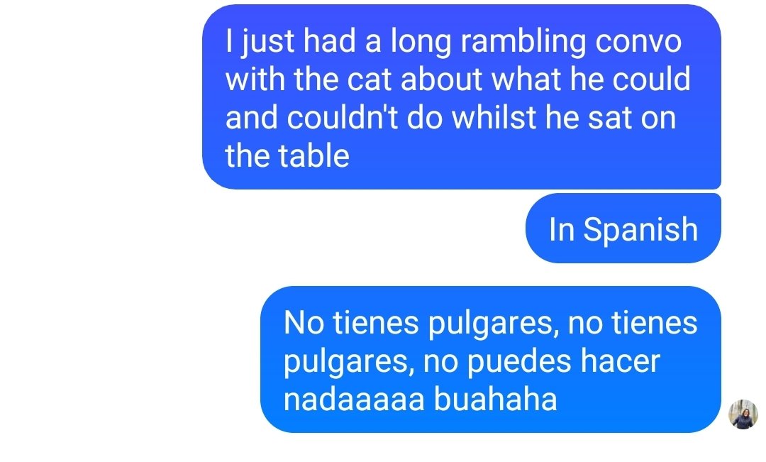 Students: You got plans this weekend, señora? 
Me: