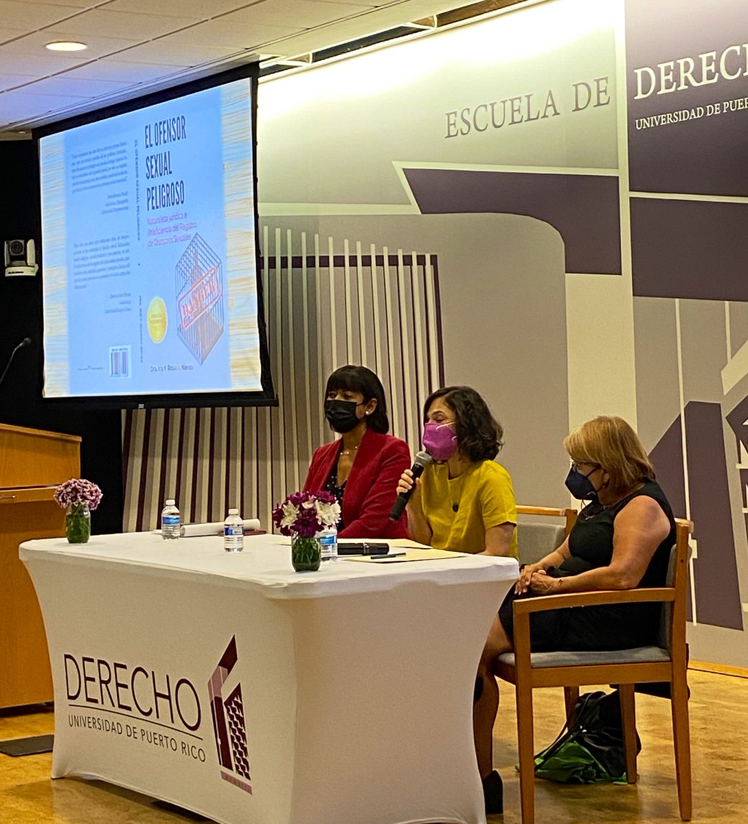 Derecho_UPR's tweet photo. Ante casa llena la Dra. Iris Yaritza Rosario Nieves presentó su libro El ofensor sexual peligroso: naturaleza jurídica e (in)eficiencia del registro de ofensores sexuales. ¡Gracias por acompañarnos y gracias a Microjuris por la transmisión! @Derecho_UPR @microjuris @InocenciaUPR https://t.co/bnSMIBZ6Lj