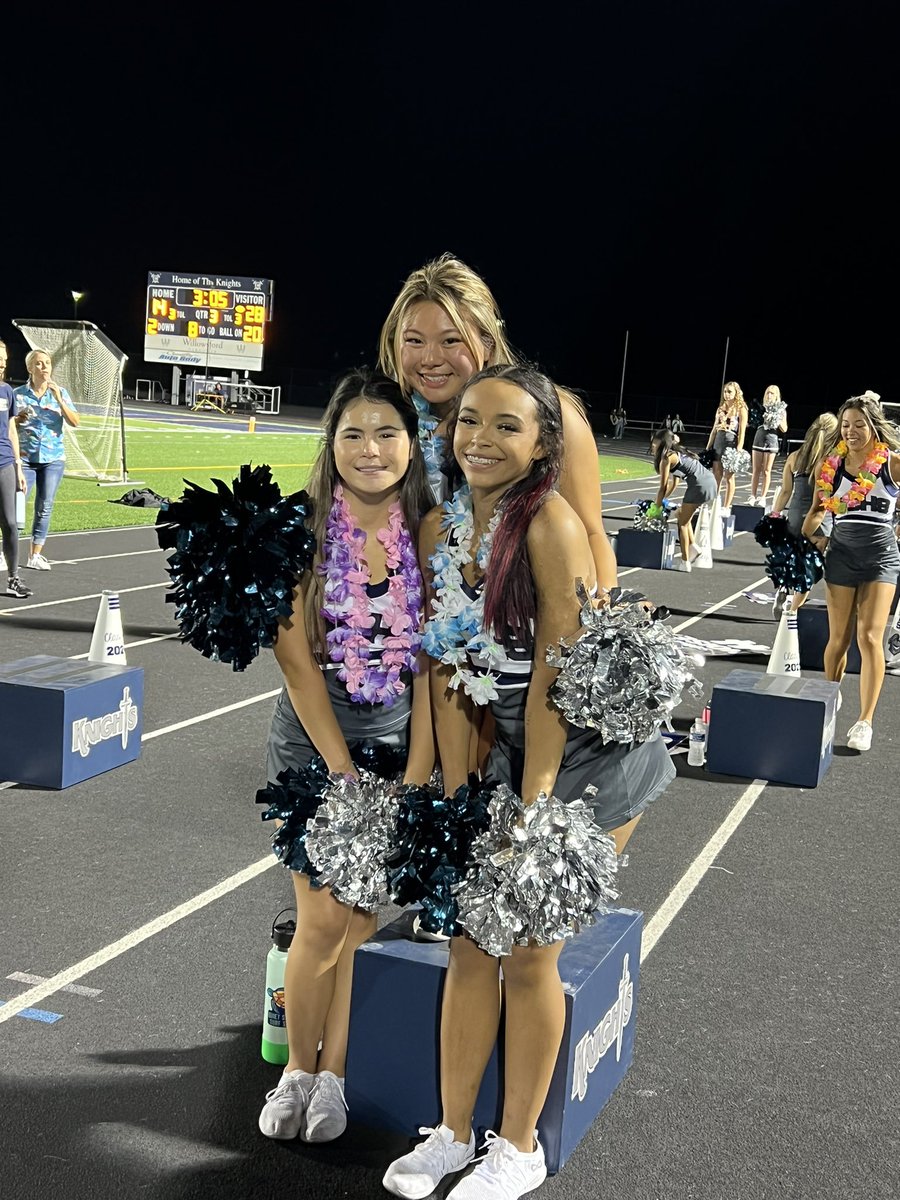 MsDRJohnson1's tweet photo. Aleecia cheering for Champe’s first home game! 🤗 https://t.co/1JeqAzitZF