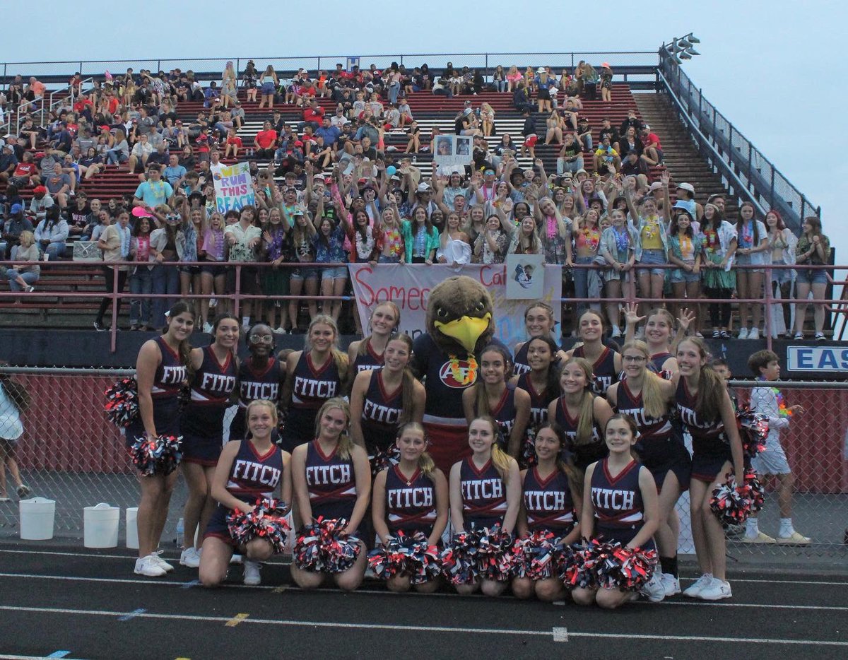fitch_cheer's tweet photo. Another WIN for the Falcons! We love cheering our team on to a victory with the BEST student section around ❤️🏈💙 https://t.co/UsOvrMuNgG