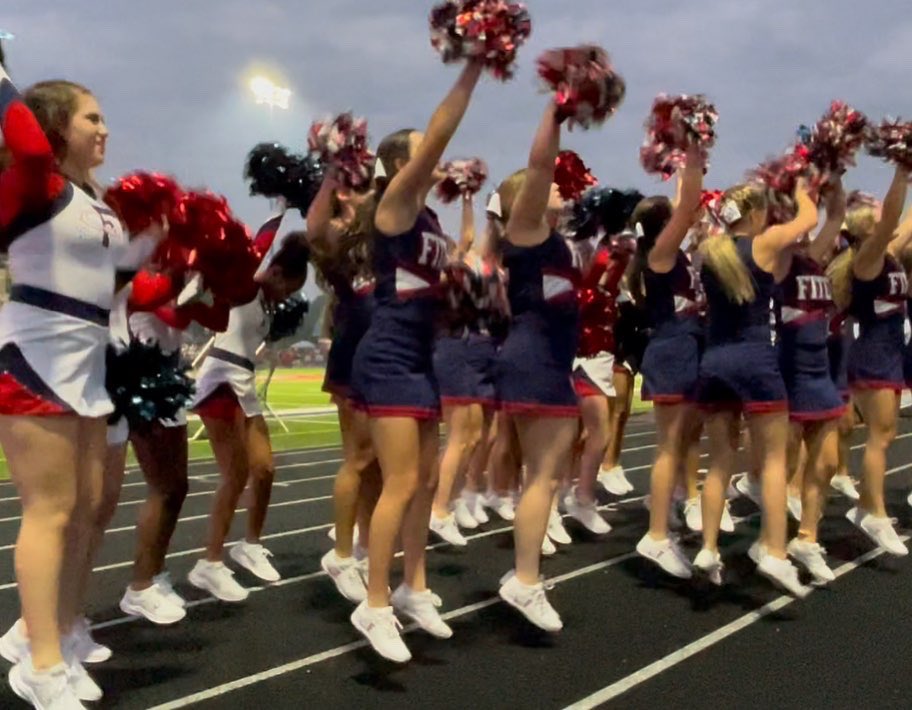 fitch_cheer's tweet photo. Another WIN for the Falcons! We love cheering our team on to a victory with the BEST student section around ❤️🏈💙 https://t.co/UsOvrMuNgG