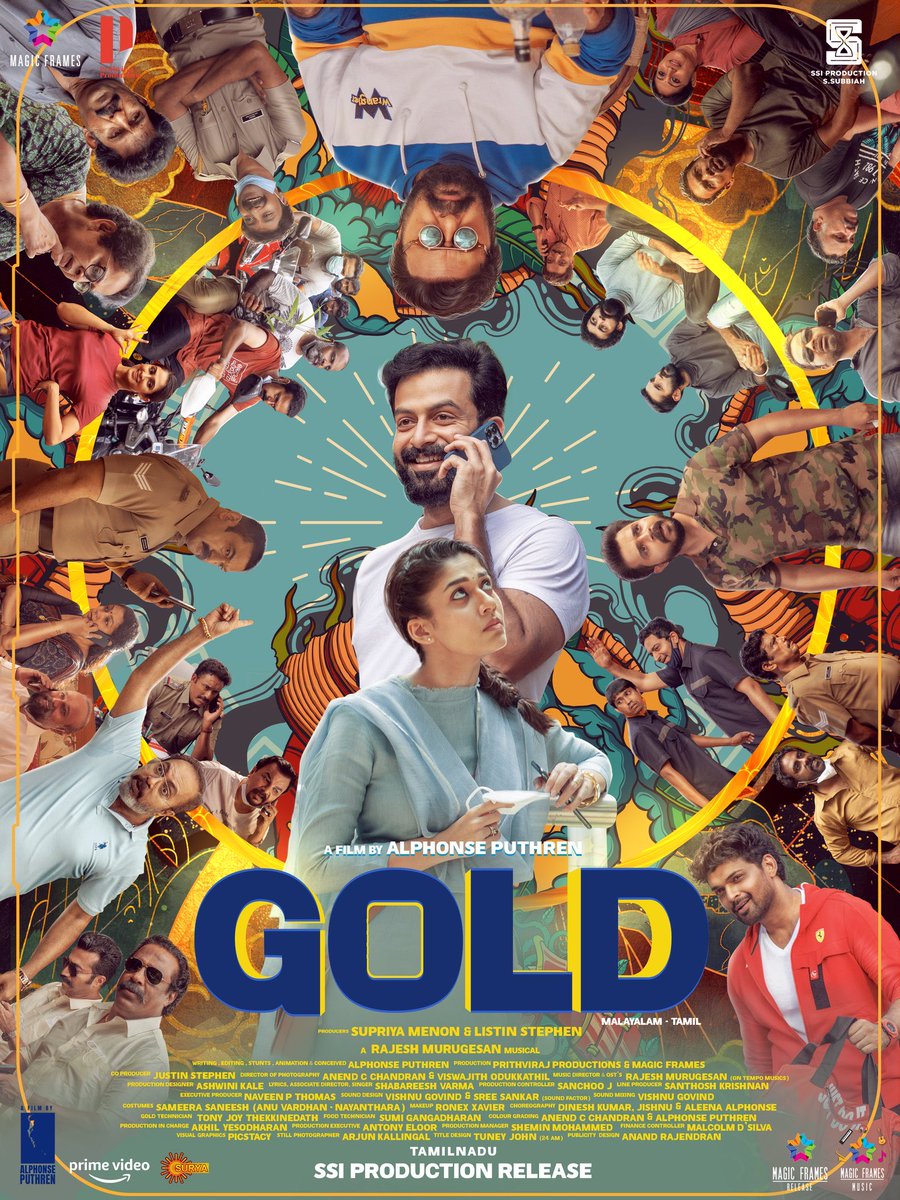 sri50's tweet photo. #Gold melting in theatres on Sep 8, in Malayalam &amp; Tamil. 
Audio soon says #AlphonsePuthran.
@PrithviOfficial #Nayanthara https://t.co/JLzxes4YqT