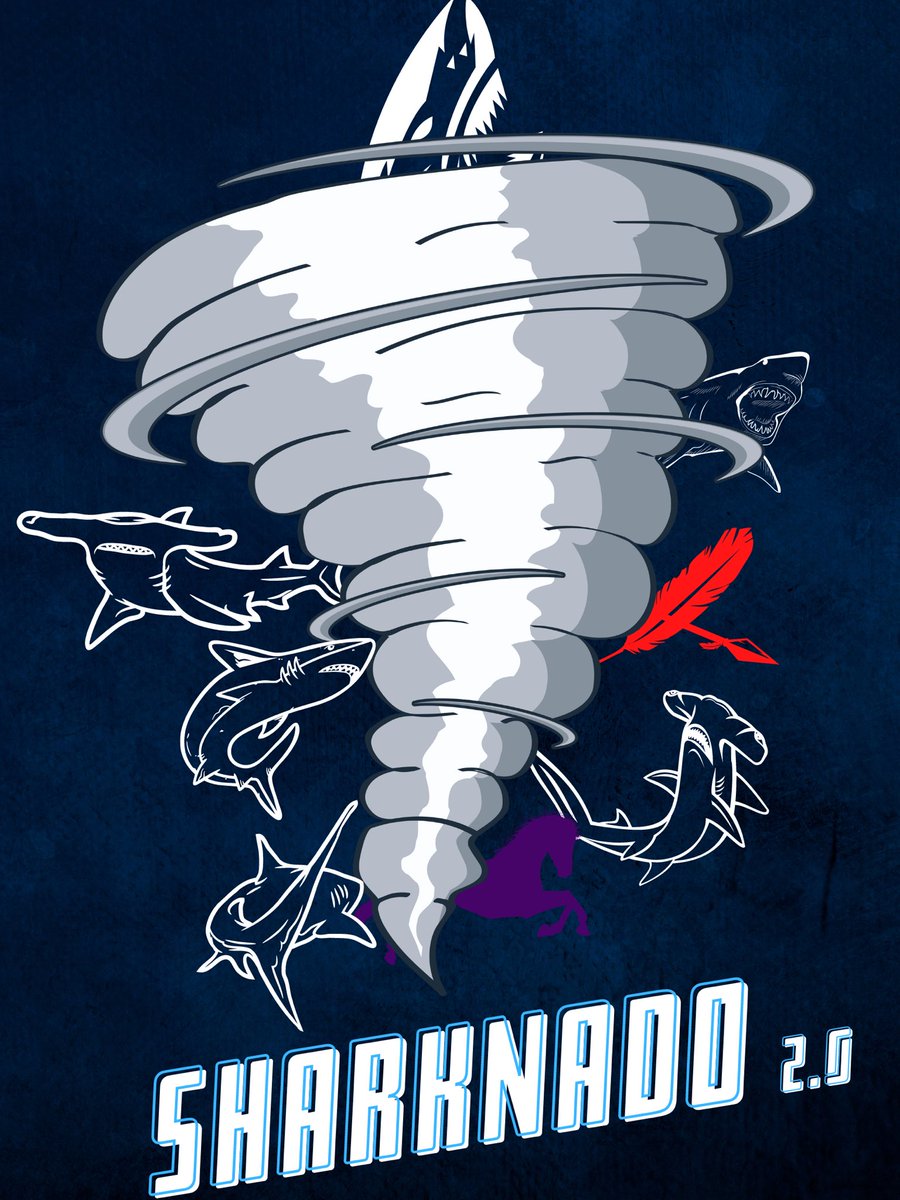 CoachScheuer's tweet photo. The Sharks path of destruction leveled another one. #Sharknado @St_James_Sharks @Coach_TNorwood @MarkeyFaulkner https://t.co/y4B3iAmsPv