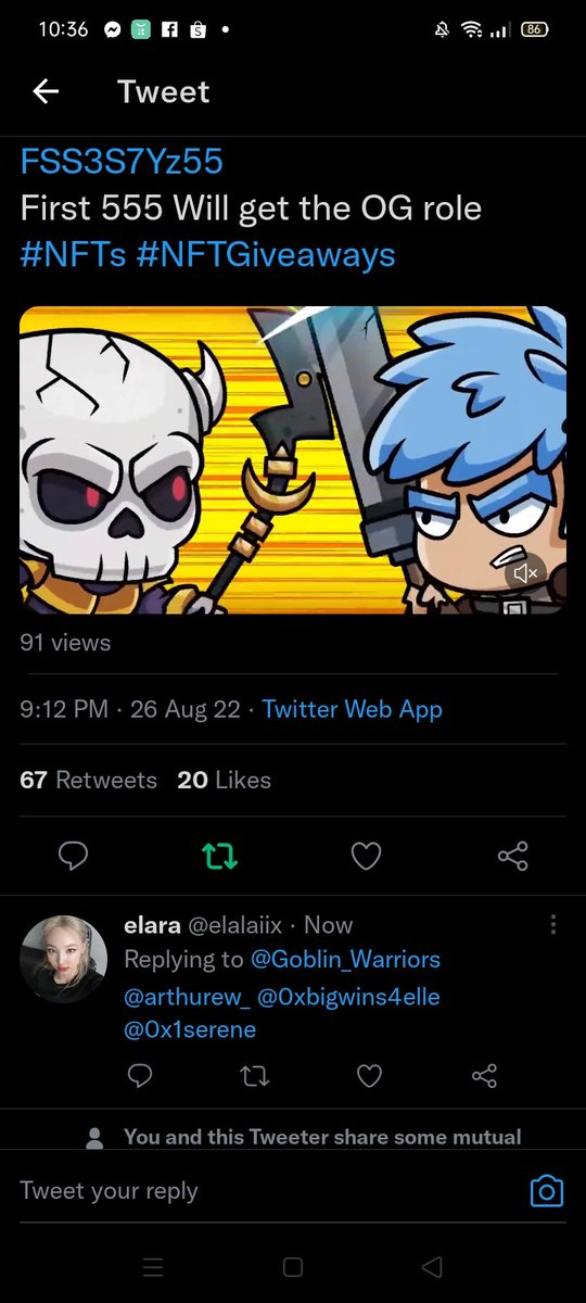 elalaiix's tweet photo. @CryptoCallista @Goblin_Warriors https://t.co/Pm8zFbWdZI