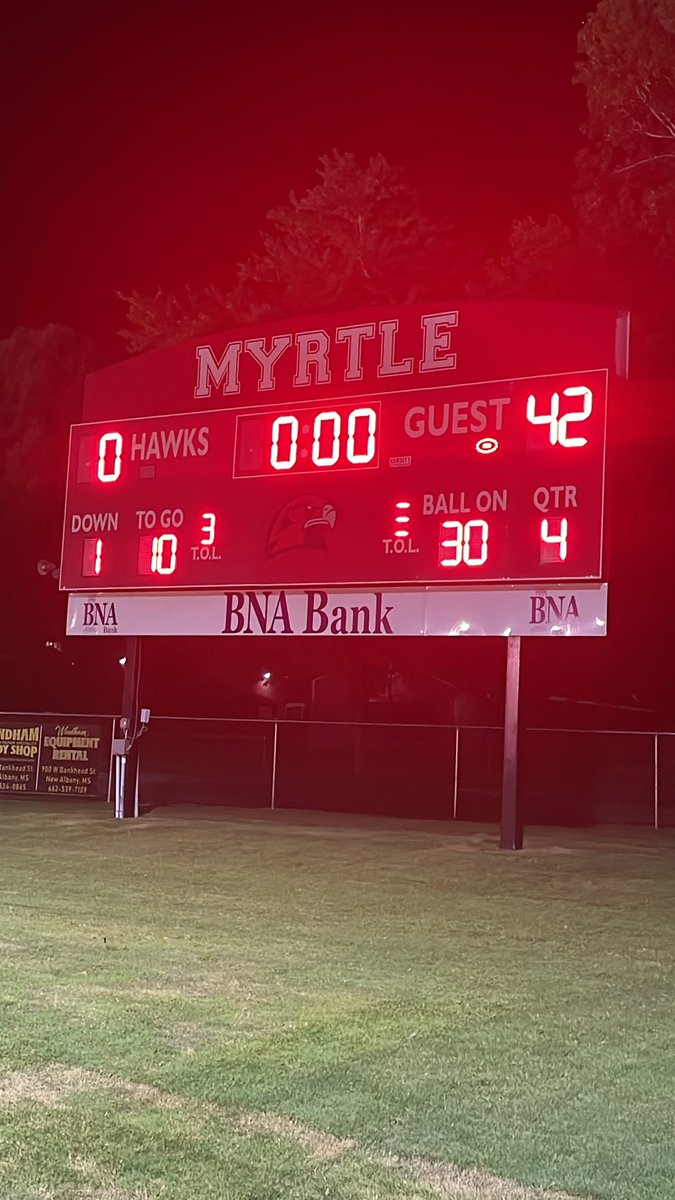 Rams pick up the season opening win 42-0 over Myrtle. #RamPride