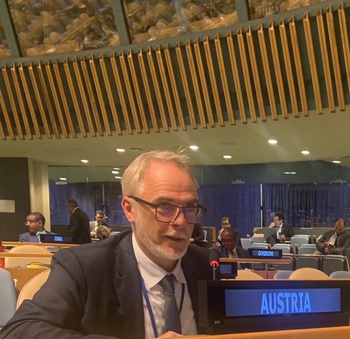 After 4 weeks of intense negotiations, #Austria regrets another #NPTRevCon without substantive agreement due to RU. The draft was very disappointing, yet not surprising - given little agreement on any issue by #nuke #possessors - except no progress on #nuclear #disarmament (1/3)