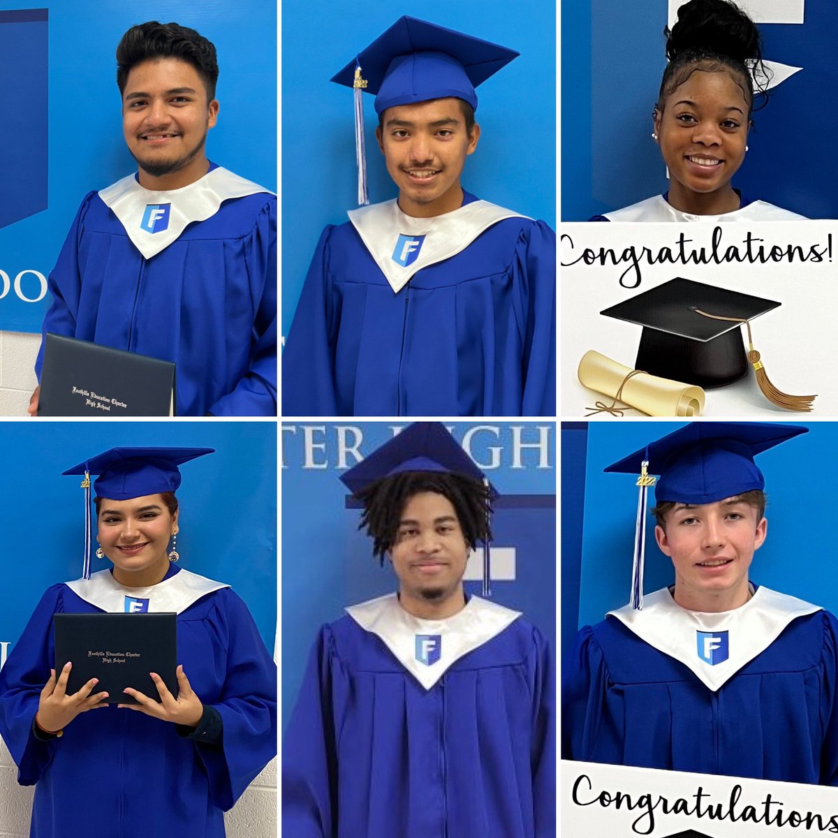 Ramiro, Alex, Meonica, Paula, Drelen, and Gabe… 6 graduates in  two months. We are so proud of these determined students!! #thisisfoothills