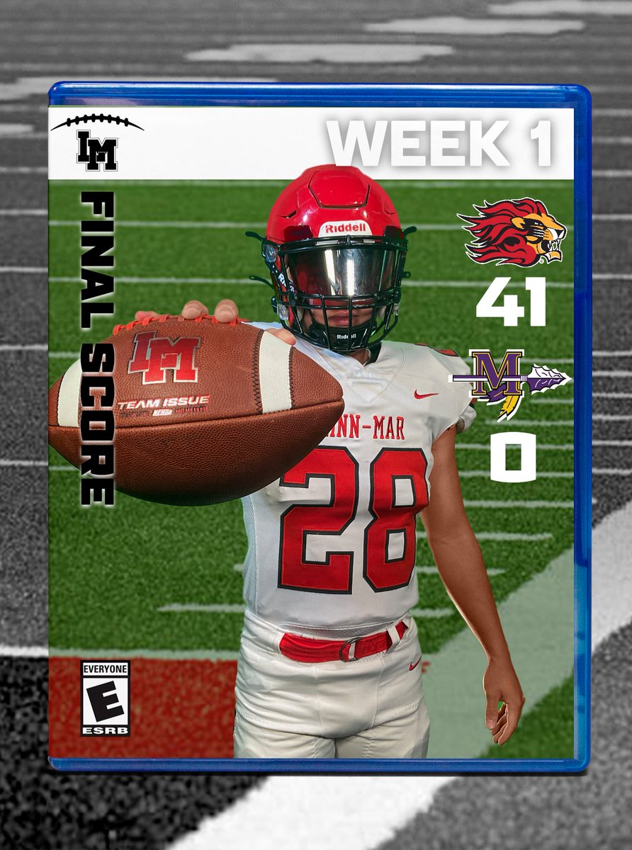 TheLMFootball's tweet photo. Lions start the season 1-0, with an emphatic shutout win over Muscatine, on the road, tonight! The defense was stout and the offense turned it on mid-way through the game; a good team win to start 2022!! Next week, we head to Liberty...
#TeamFirst 
@LMHS_Athletics https://t.co/ta2SdmLX6g