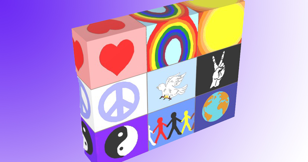 PharrisArt's tweet image. #peaceloveunity Mosaic I painted this because I wanted to create something hopeful and colorful. #peace #BuyIntoArt