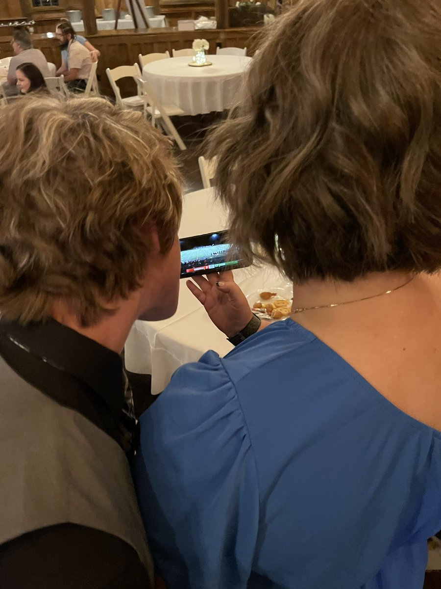 dandykruegs's tweet photo. Just cause he had wedding duties today doesn’t  mean he didn’t stop to watch his team play the season opener. #thecardinalway @CoachMogsDT @CoachConnerDTFB https://t.co/NJXMzy30ke